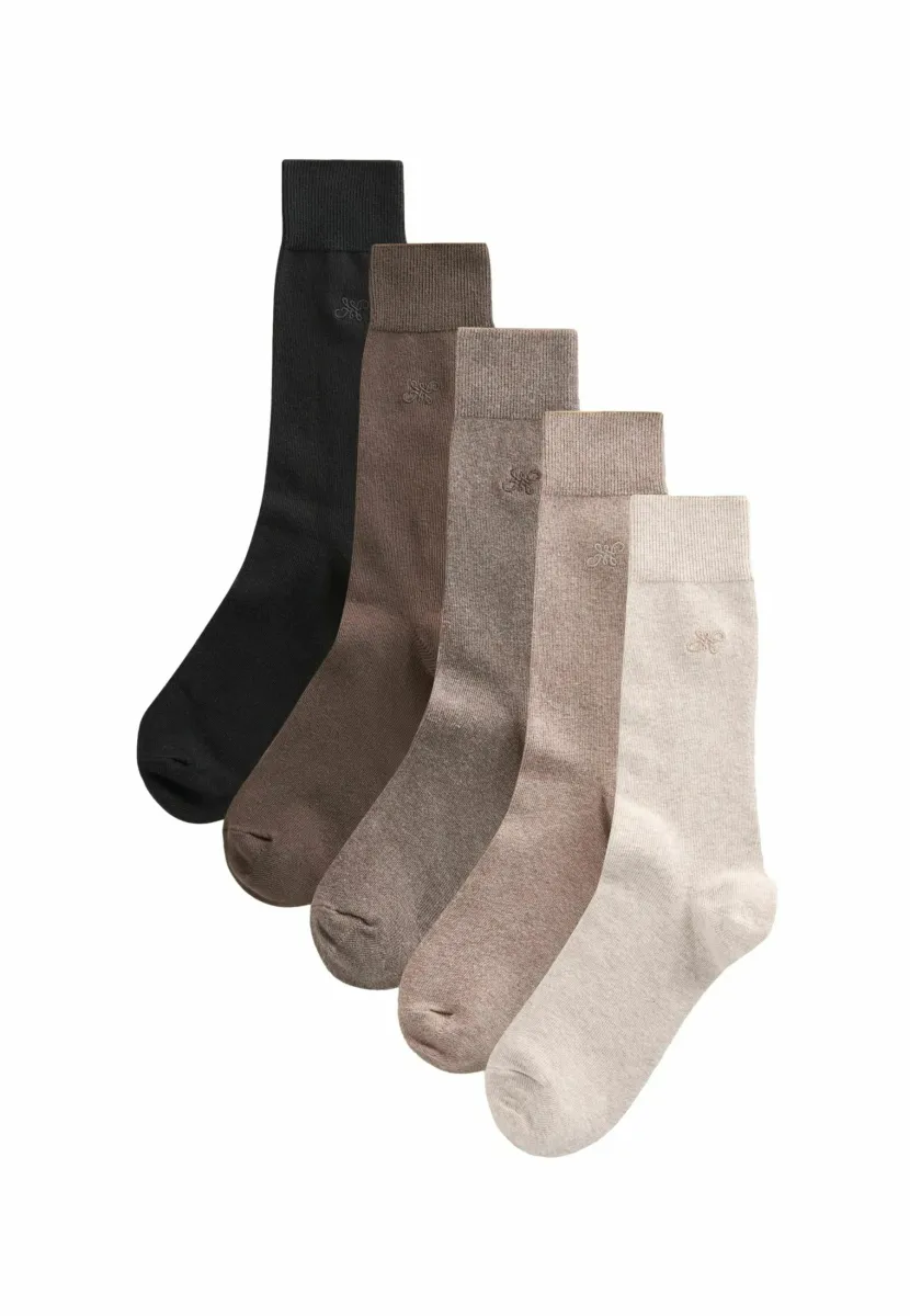FIVE PACK - Socken - mottled brown