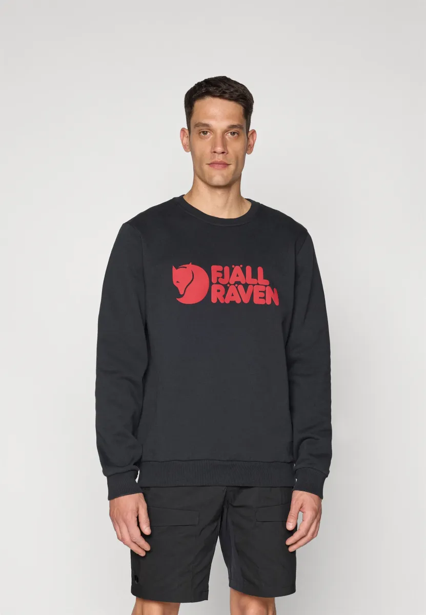 FJÄLLRÄVEN LOGO SWEATER M - Sweatshirt - black