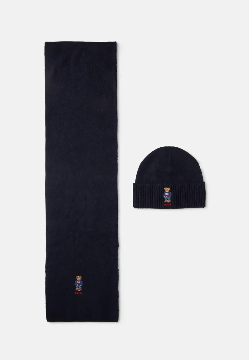 FLAG BEAR GIFT BOX UNISEX SET - Mütze - hunter navy