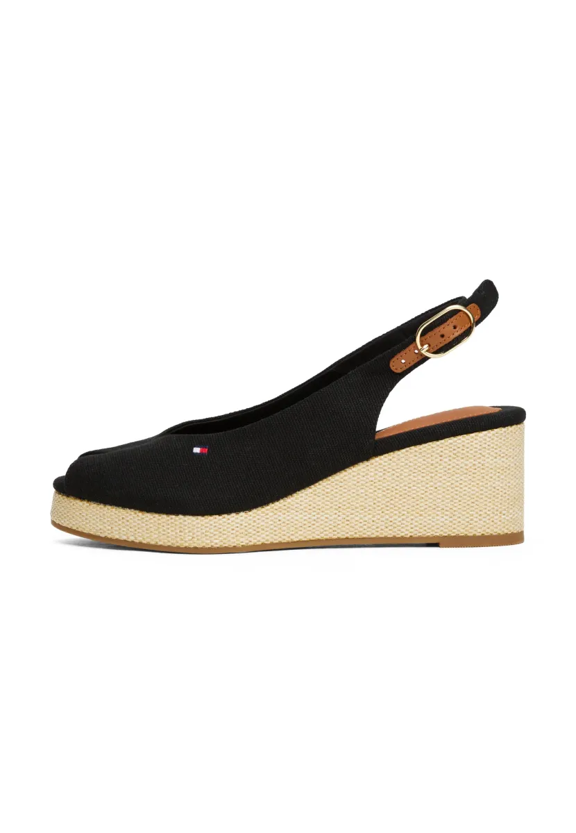 FLAG MID SLINGBACK - Espadrille - black