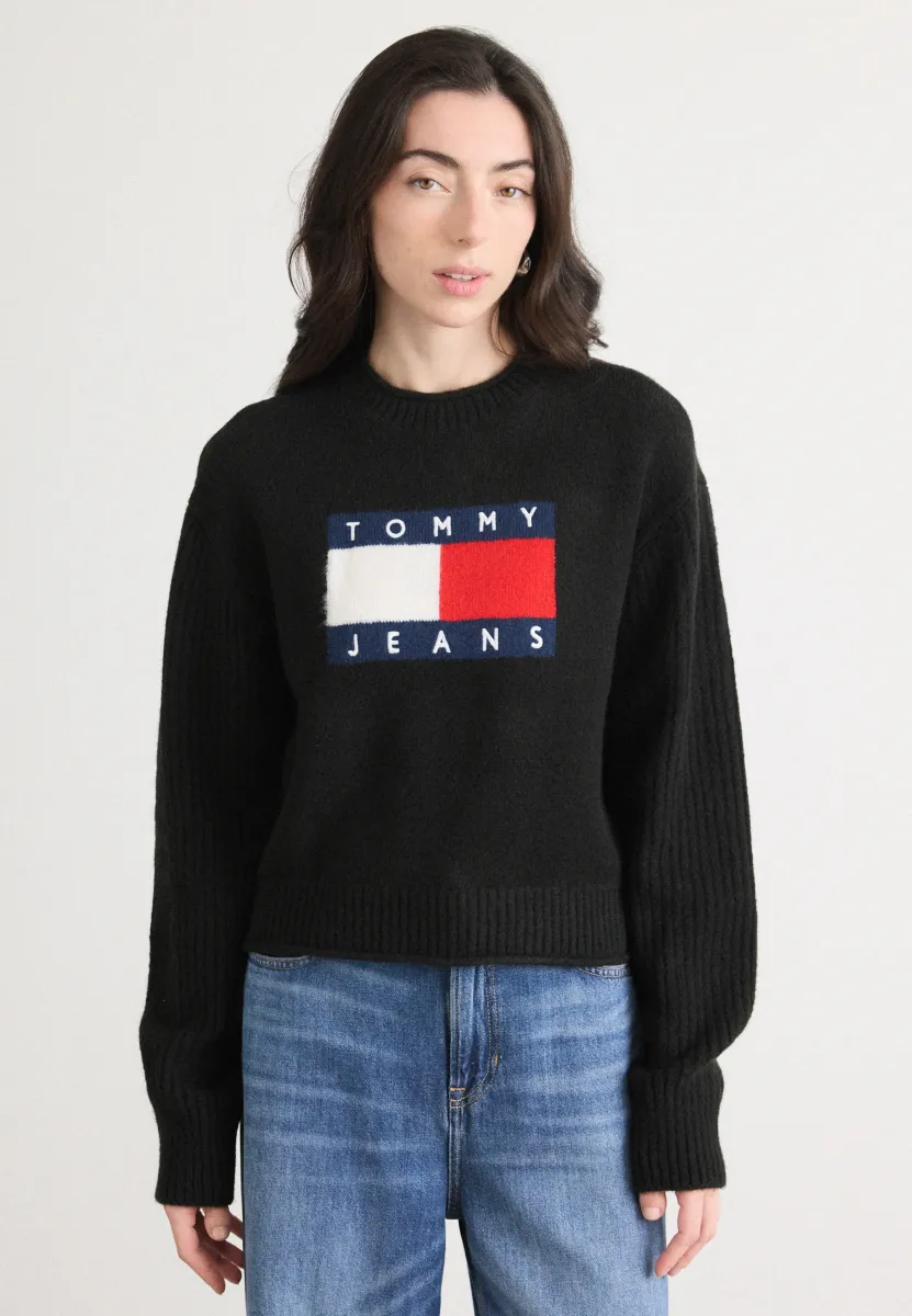 FLAG  - Strickpullover - black
