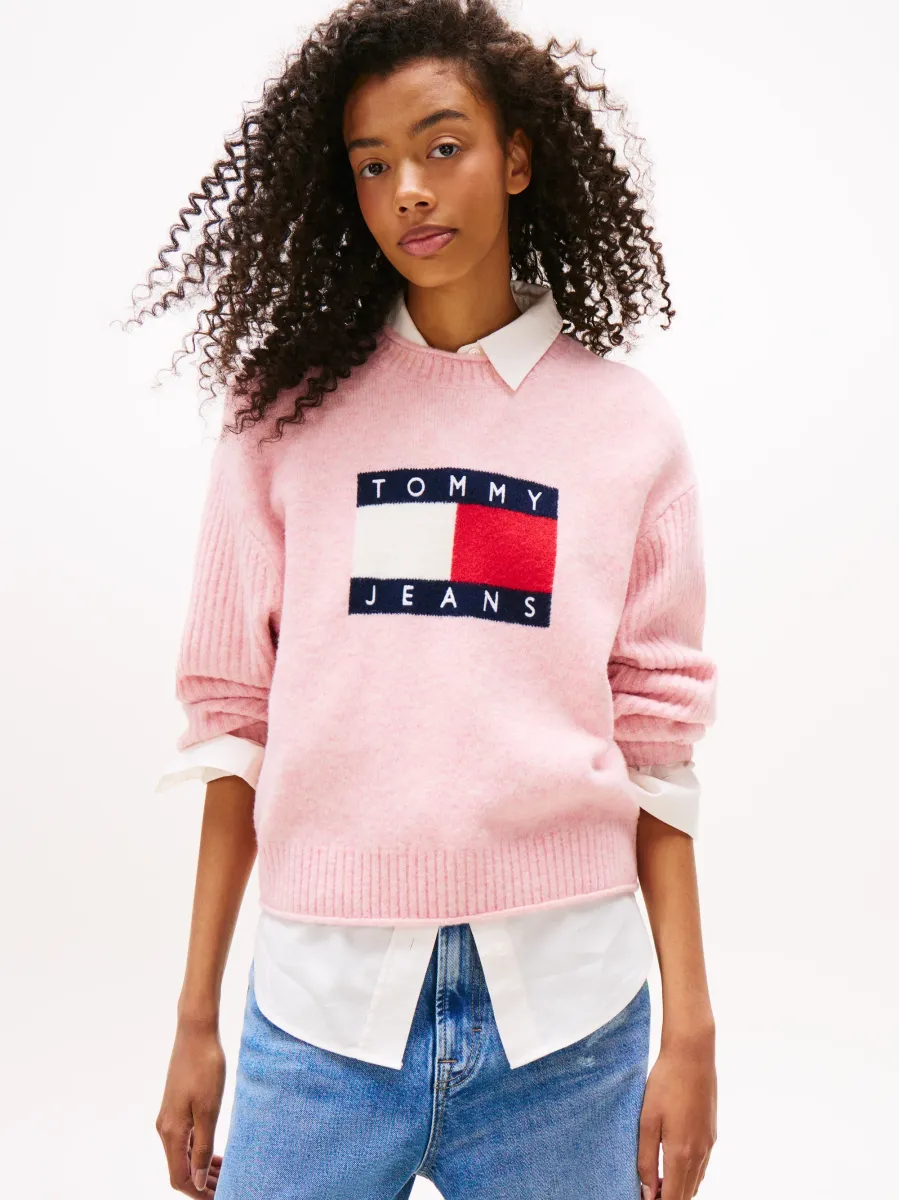 FLAG  - Strickpullover - mystic pink