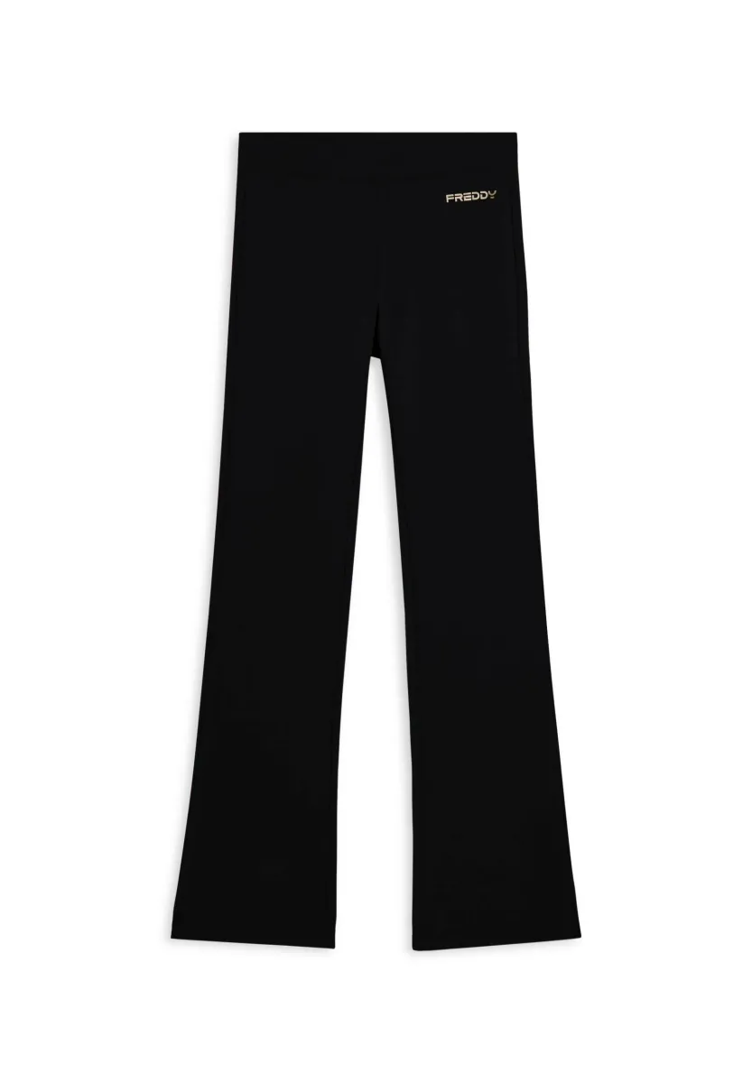 FLARE IN ELASTICIZZATA - Stoffhose - brown