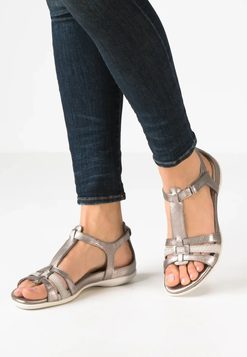 FLASH - Riemensandalette - warm grey metallic/moon rock