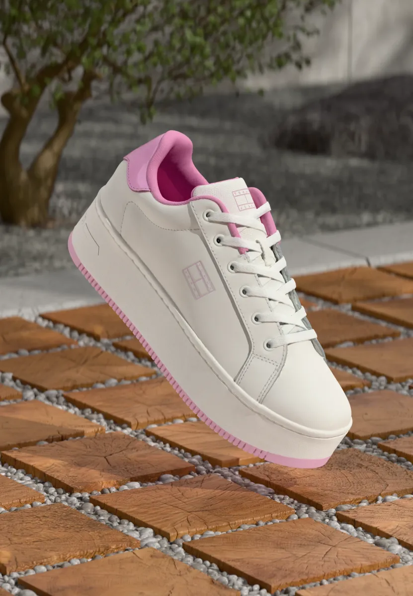 FLATFORM - Sneaker low - ecru/carnival pink