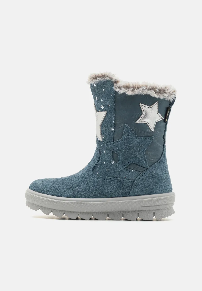 FLAVIA - Snowboot/Winterstiefel - blau/silber