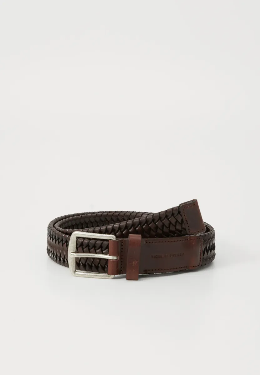 Flechtgürtel - dark brown