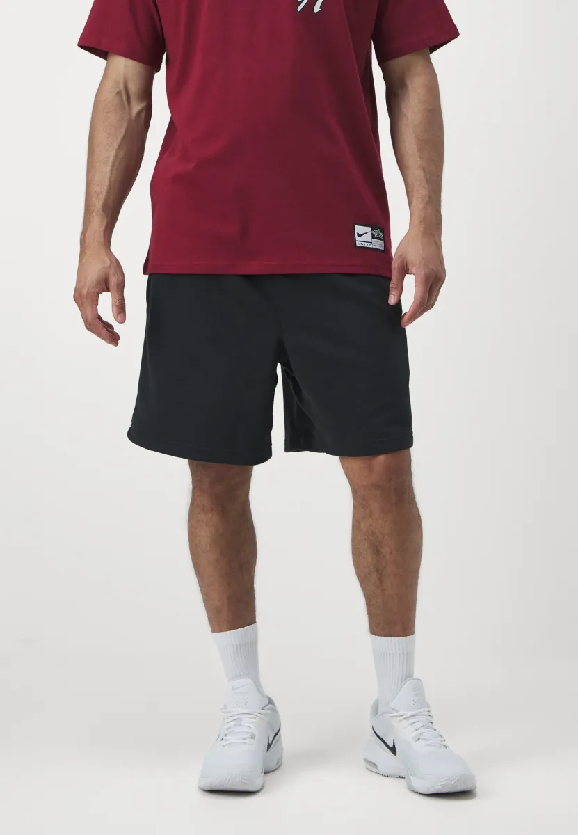 FLEECE 8IN SHORT - Kurze Sporthose - black/pale ivory