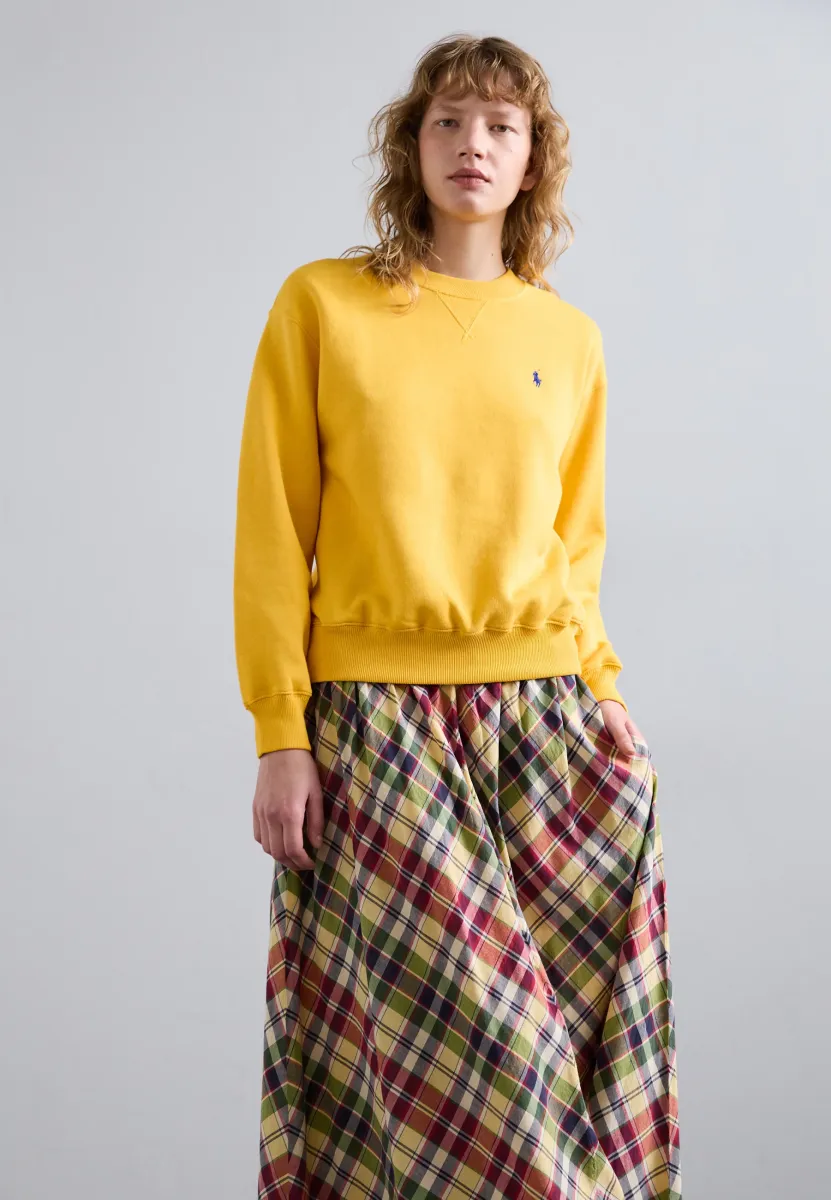 FLEECE CREWNECK - Sweatshirt - gold bugle