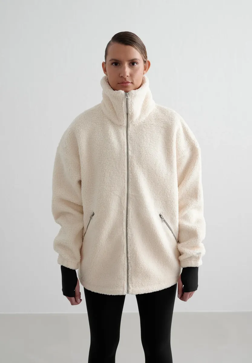 Fleecejacke - almond white