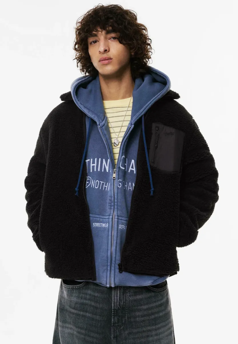 Fleecejacke - black