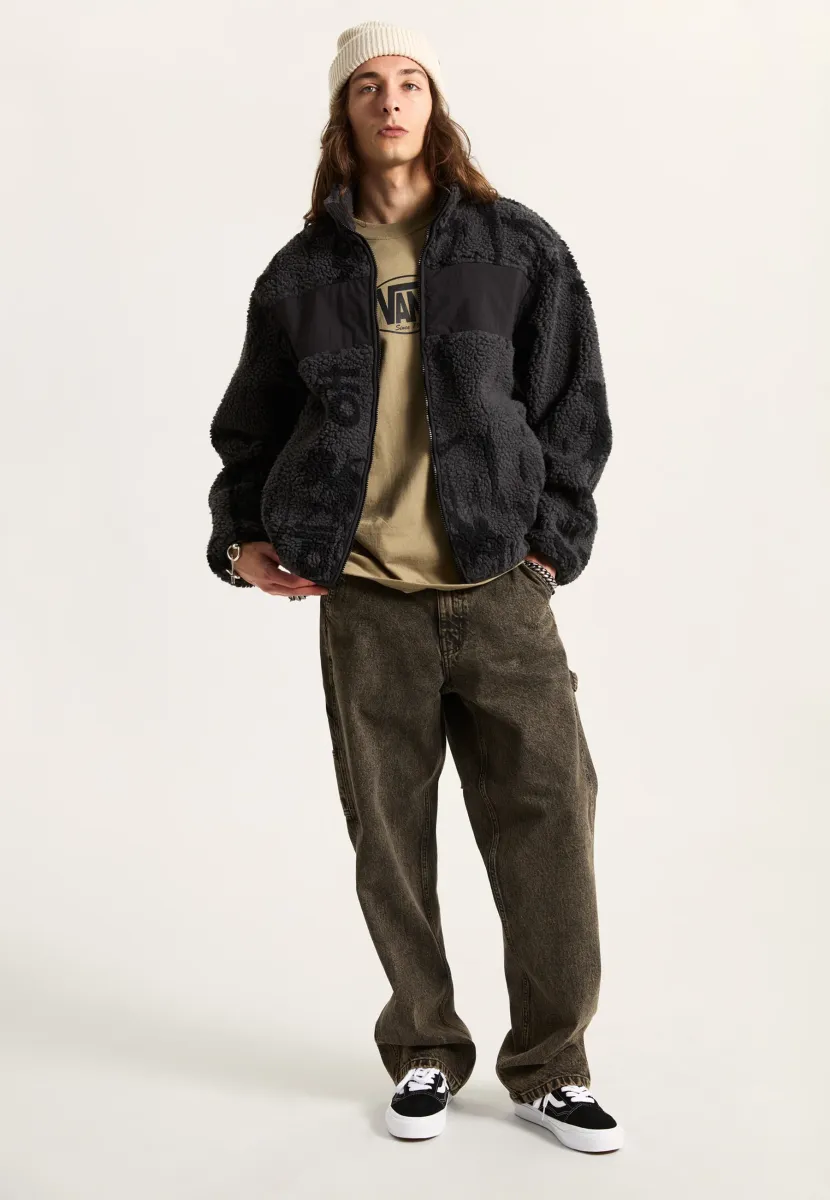 Fleecejacke - dark brown