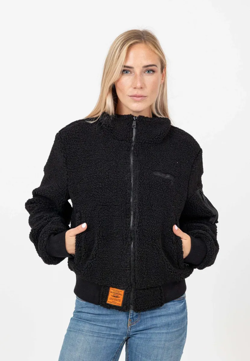 Fleecejacke - schwarz