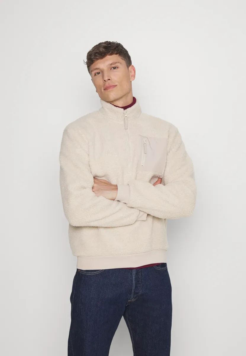 Fleecepullover - stone