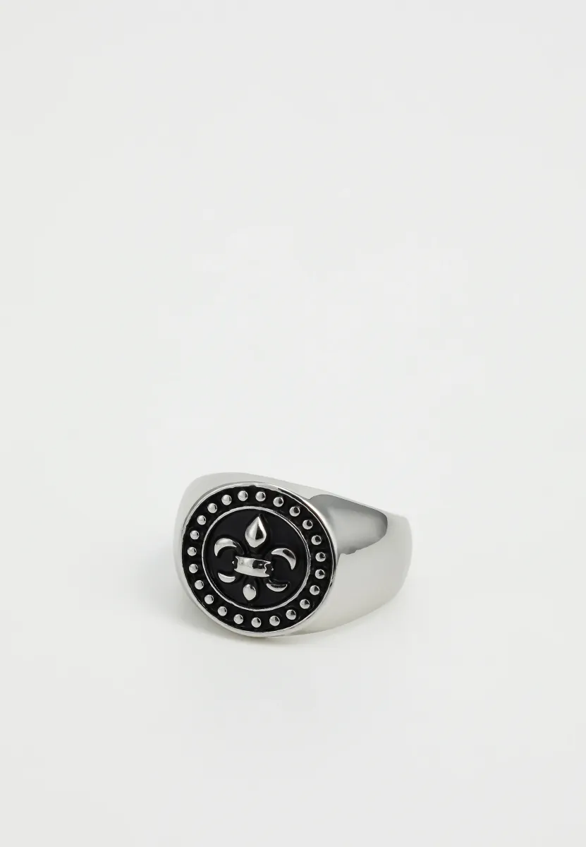 FLEUR DE LIS SIGNET - Ring - silver-coloured