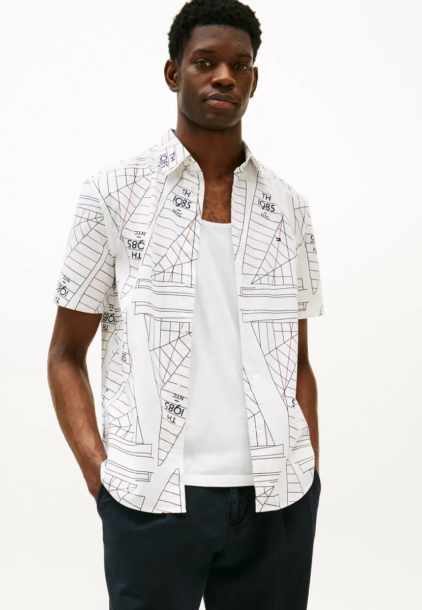 FLEX PRINT POPLIN  - Hemd - ecru allover