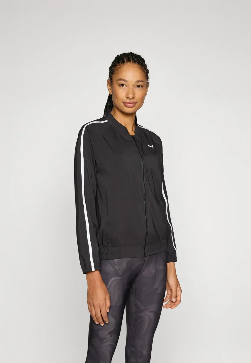 FLORAL RIBBON FULL ZIP - Trainingsjacke - black
