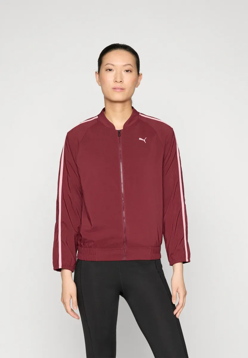 FLORAL RIBBON FULL ZIP - Trainingsjacke - ruby shimmer