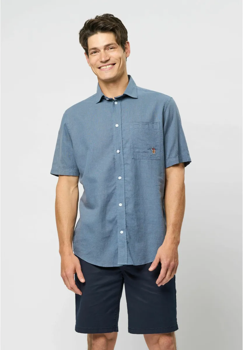 FLORI - Hemd - china blue