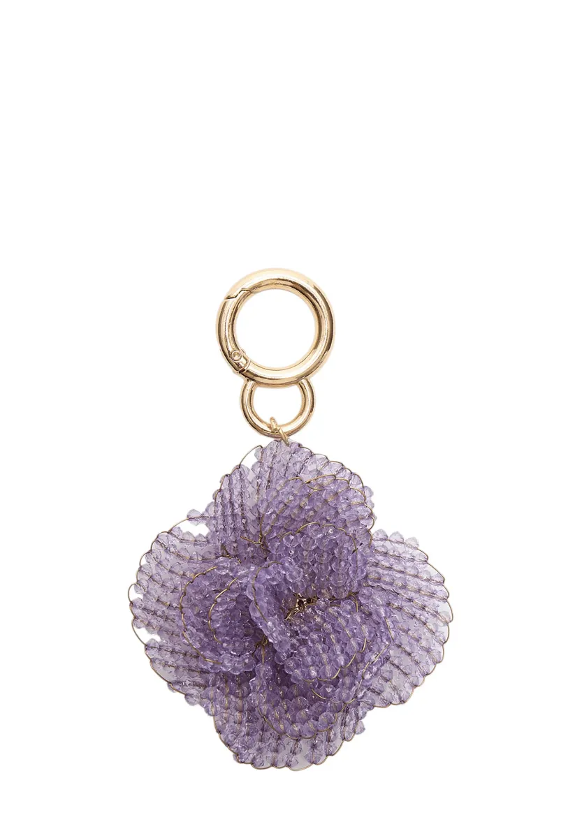 FLOWER BEADED - Schlüsselanhänger - lilac