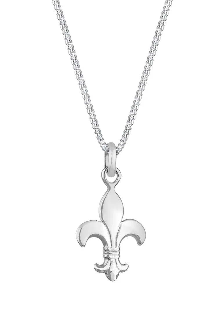 FLOWER - Halskette - silberfarben