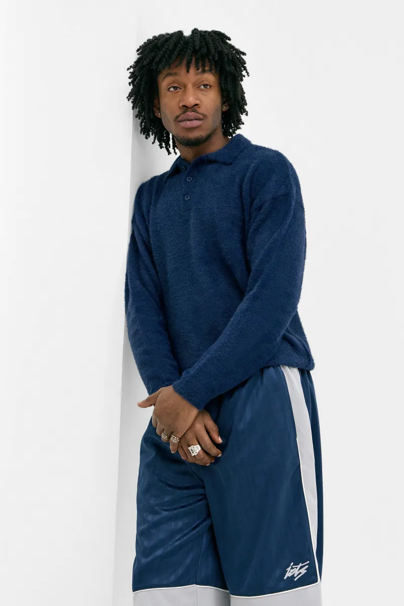 FLUFFY - Strickpullover - navy