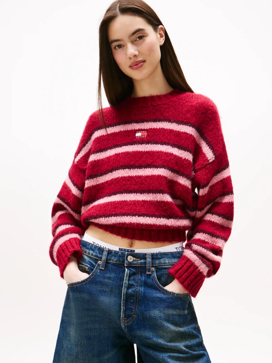 FLUFFY - Strickpullover - red