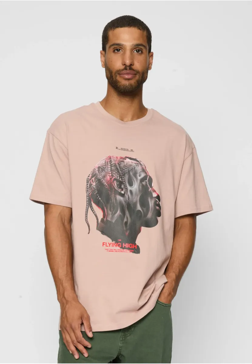 FLYING HIGH OVERSIZE FLYING HIGH OVERS - T-Shirt print - duskrose