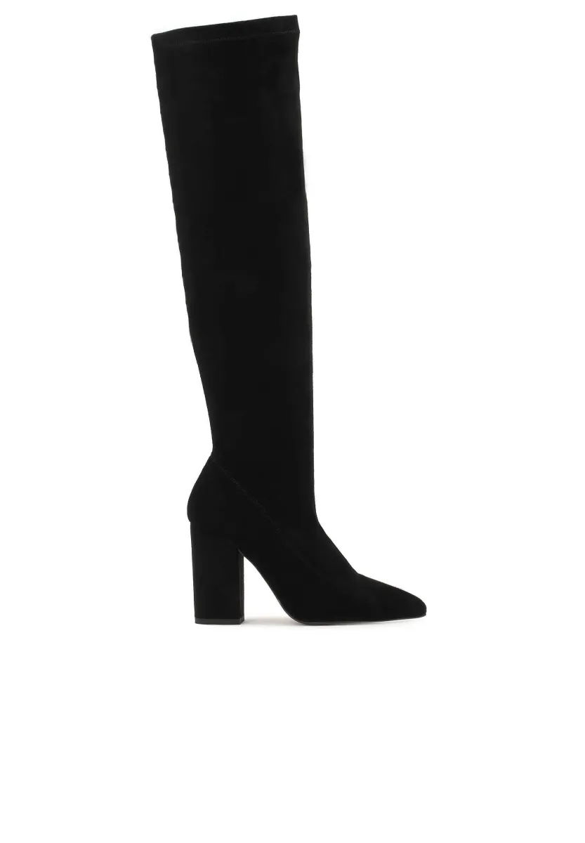 FLYNN - Overknees - black