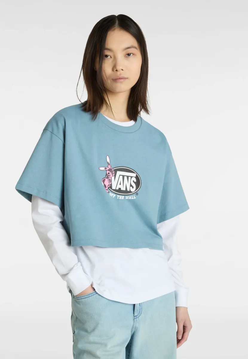 FOLLOW RELAXED FIT CROP - T-Shirt print - citadel