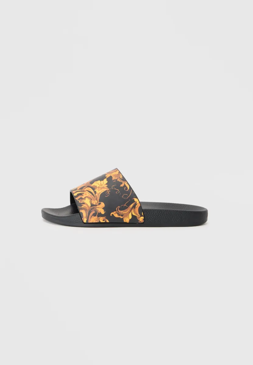 FONDO SHELLY - Badesandale - black/gold-coloured