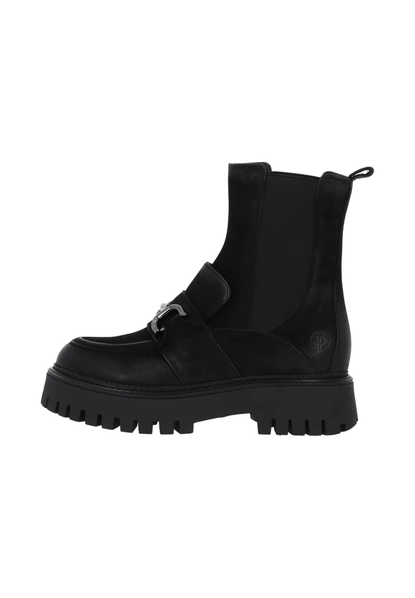 FOREAG - Plateaustiefelette - schwarz