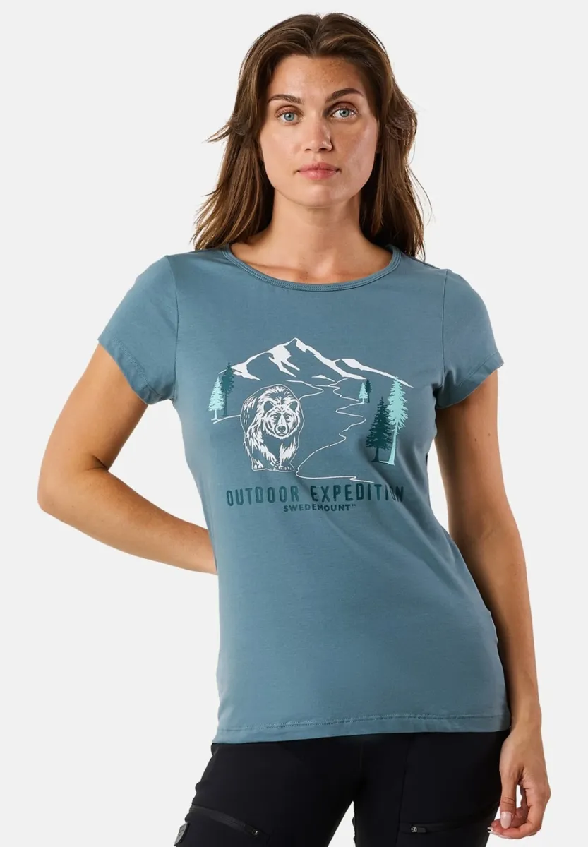 FOREST - T-Shirt print - it sage green bear