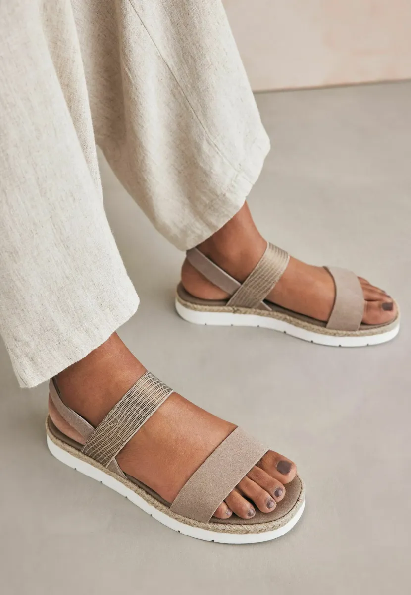 FOREVER COMFORT ELASTICATED STRAPS - Riemensandalette - nude