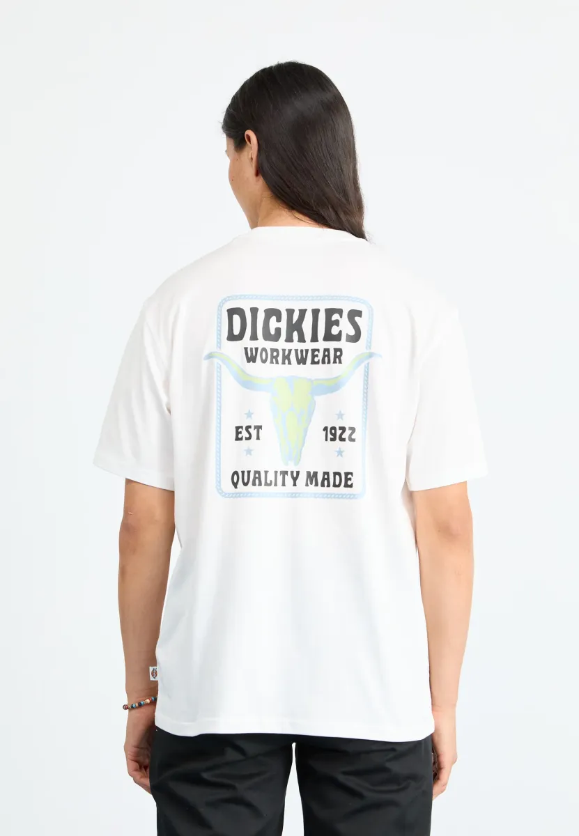 FORT PECK TEE - T-Shirt print - white