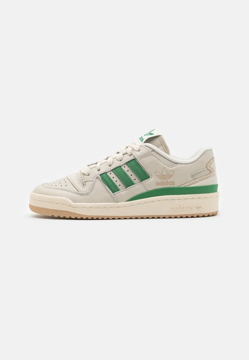 FORUM LOW CL UNISEX - Sneaker low - alumina/preloved green/cream white