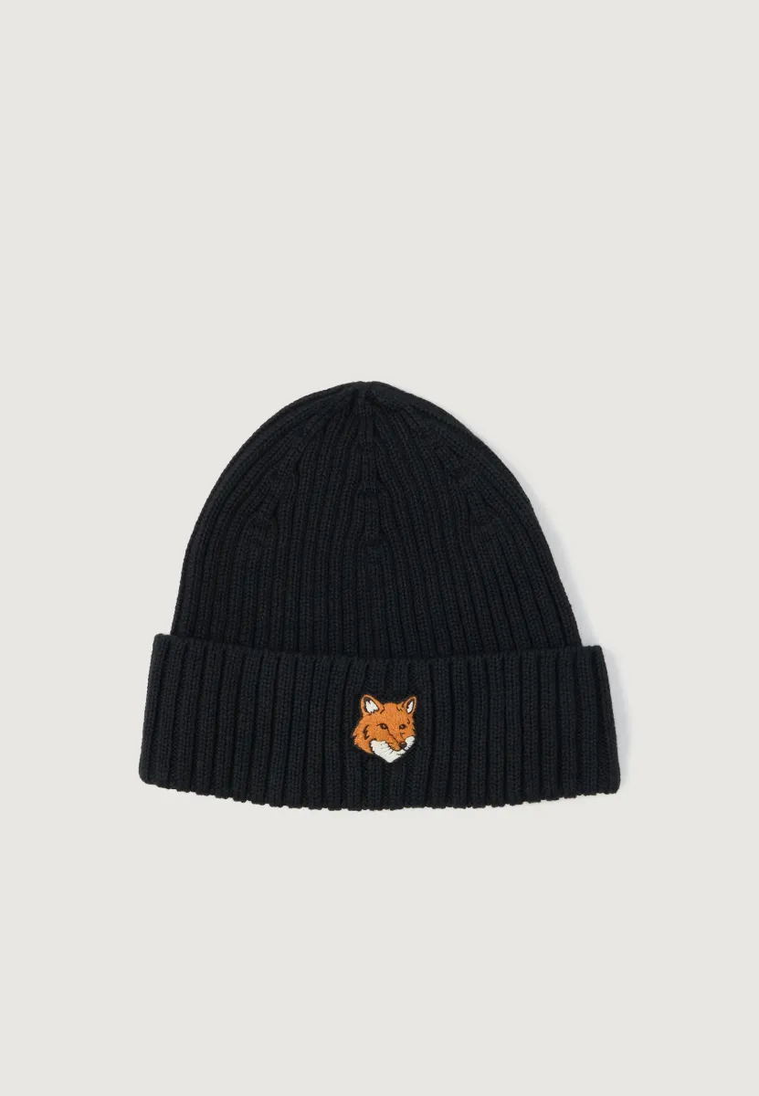 FOX HEAD BEANIE UNISEX - Mütze - black