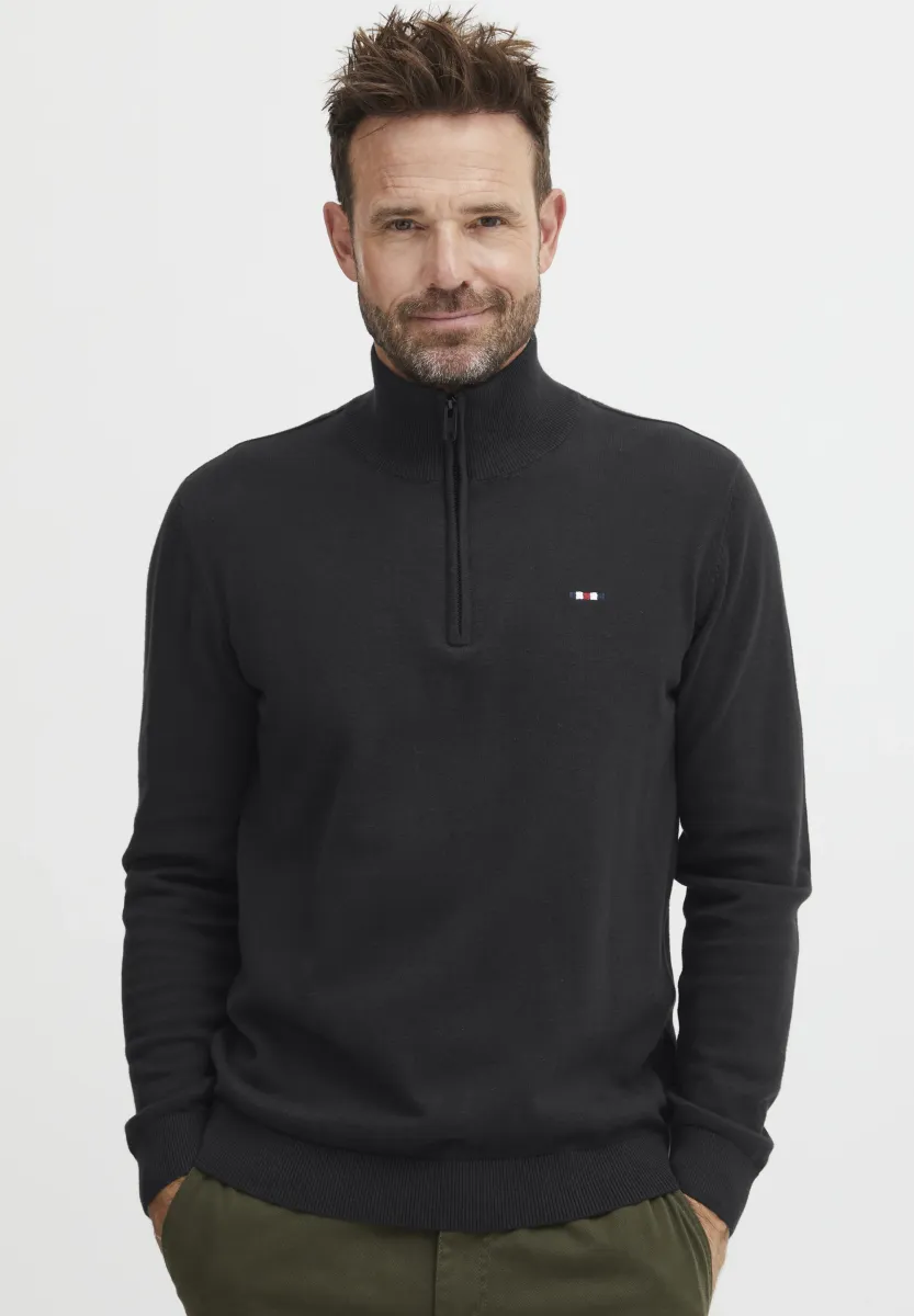 FQELIAS - Strickpullover - black beauty