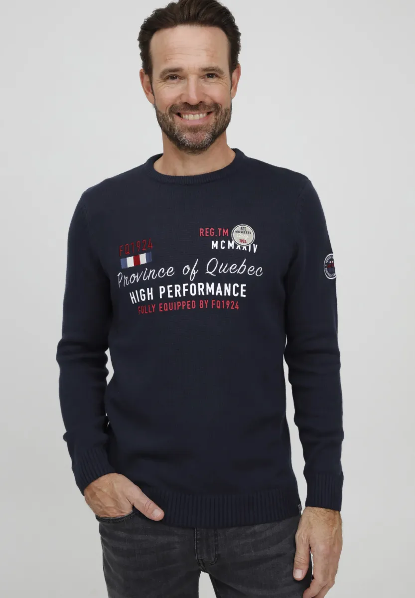 FQERLO - Strickpullover - navy blazer