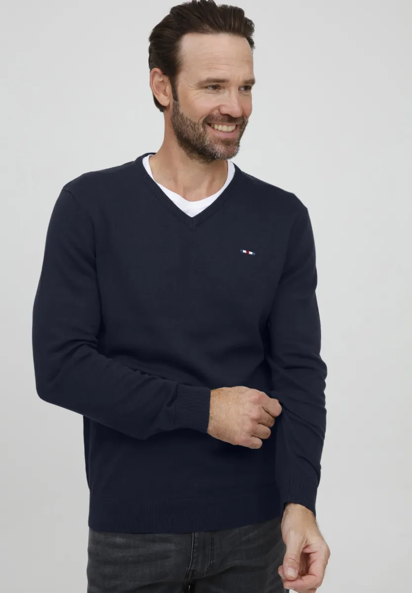FQFYNJARD - Strickpullover - navy blazer