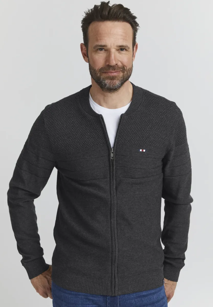 FQSABATO - Strickjacke - charcoal mix