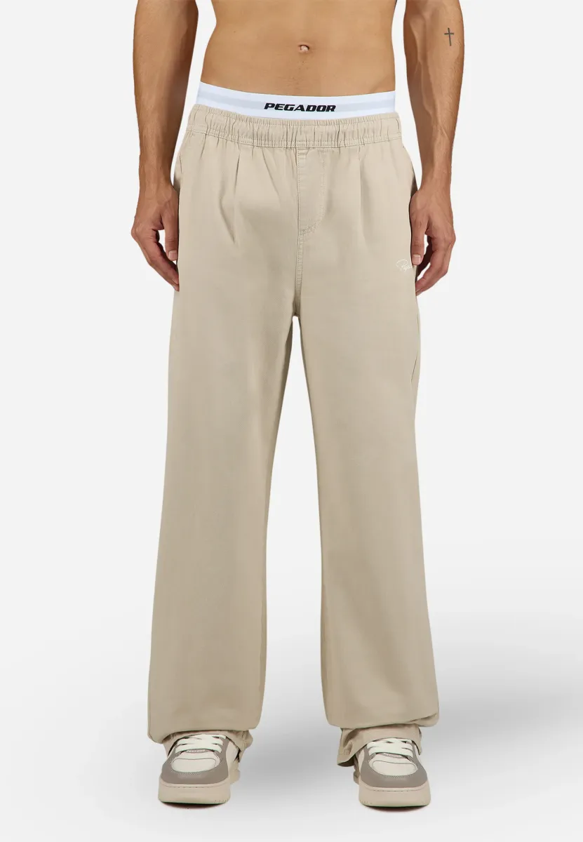 FRAGANT PANTS - Stoffhose - stone