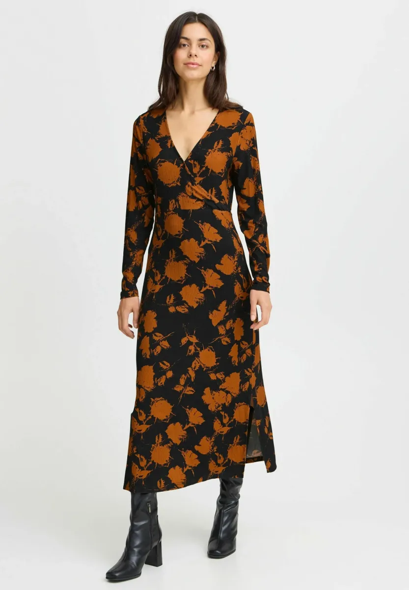 FRALANA - Strickkleid - cathay spice aop ma c