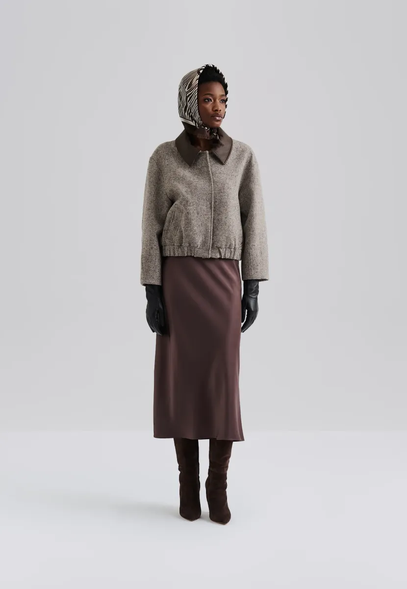 FRANCIE TAILORED - Bomberjacke - taupe