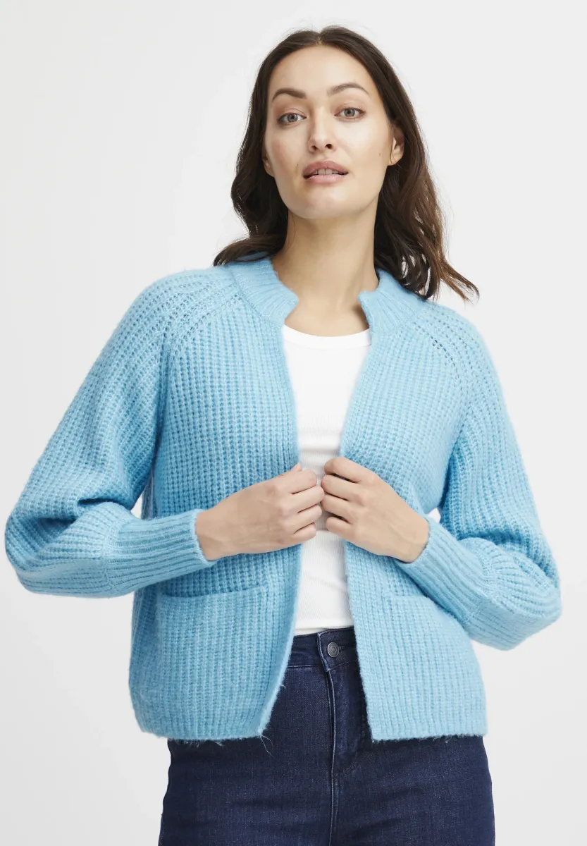 FRBEVERLY - Strickjacke - ethereal blue melange
