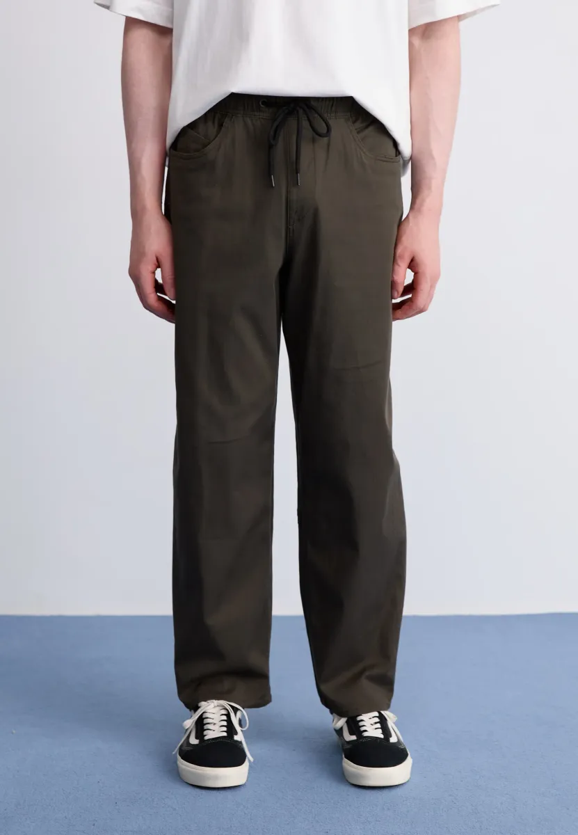 FREAZY LOOSE PANT - Stoffhose - rinsed black