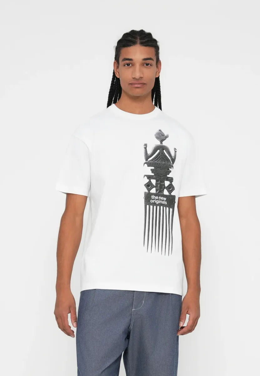 FREDDY COMB TEE - T-Shirt print - white