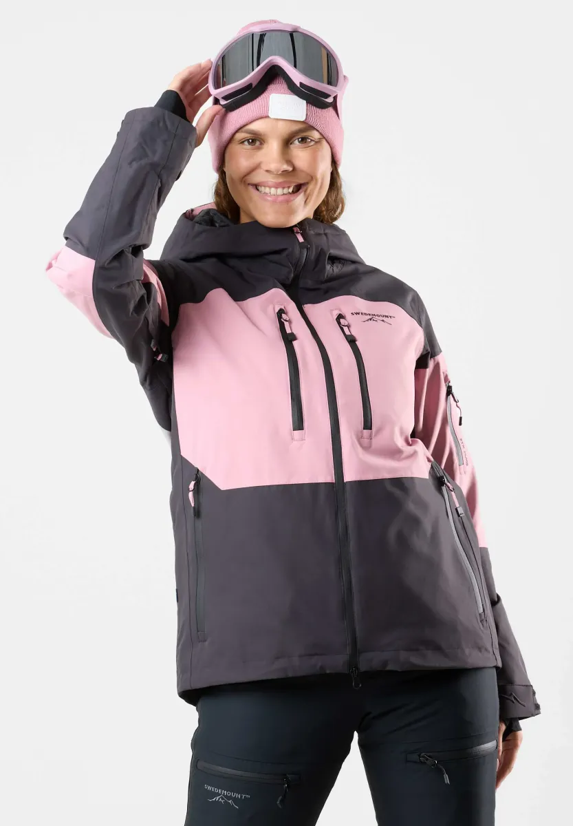 FREERIDE SHELL - Snowboardjacke - dusty rose charcoal