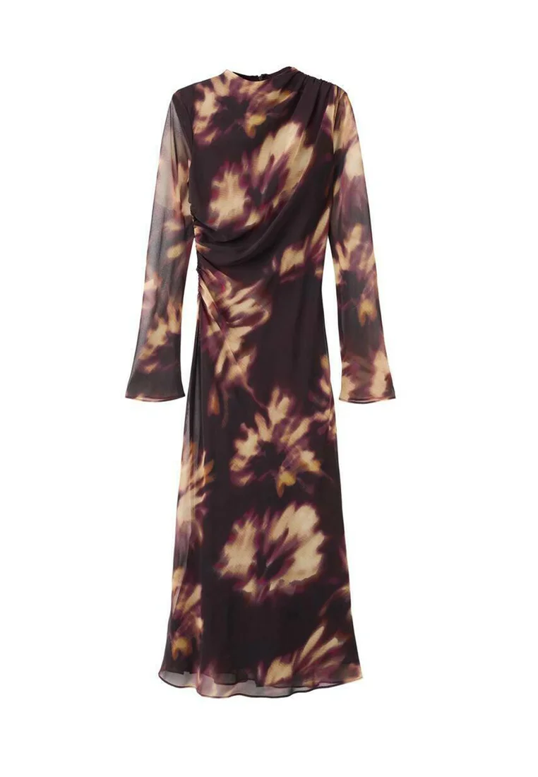 Freizeitkleid - bordeaux