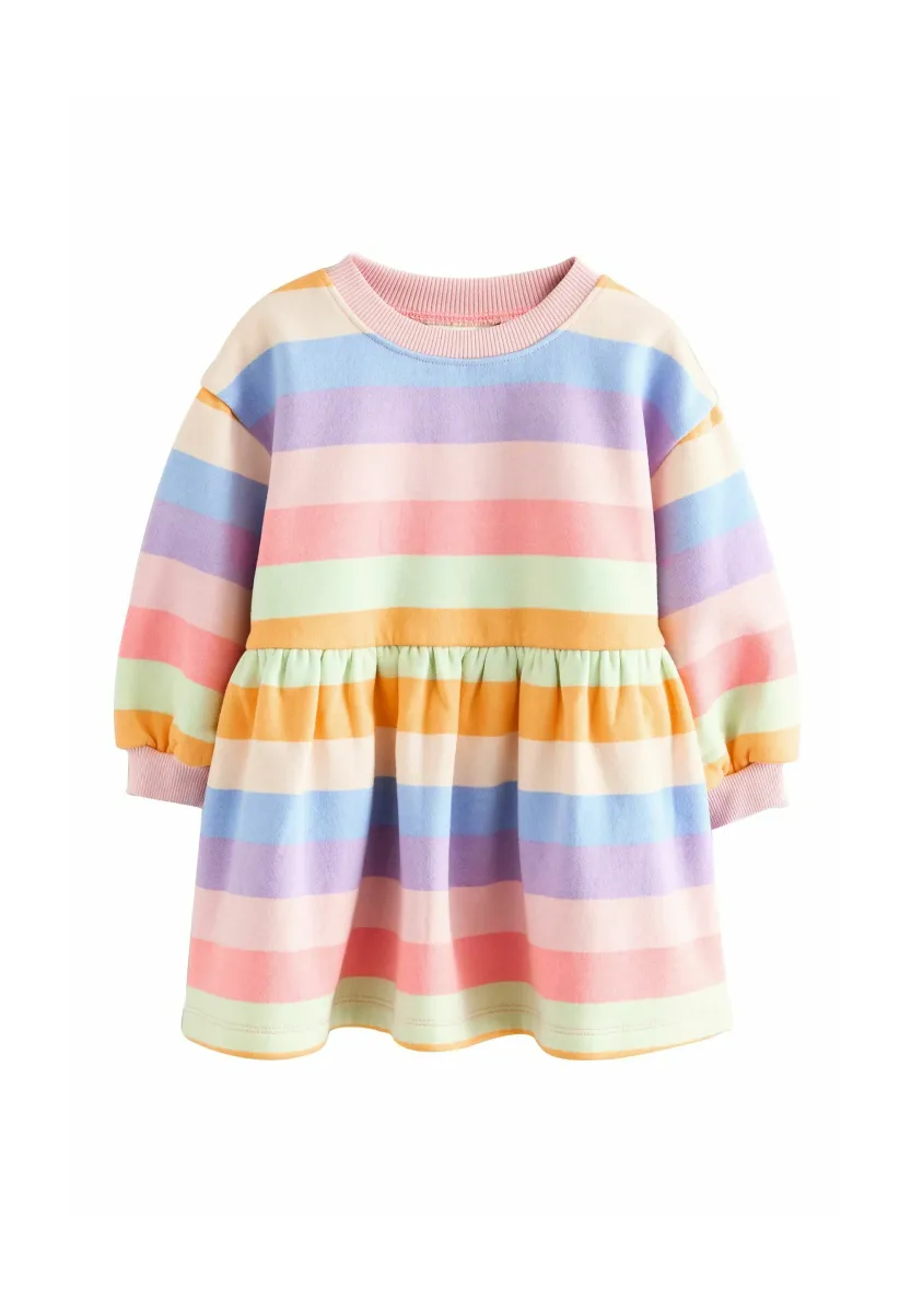 Freizeitkleid - rainbow striped